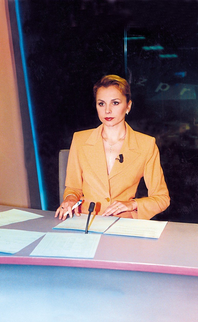 Martina Kociánová jako moderátorka TV Prima v roce 2001