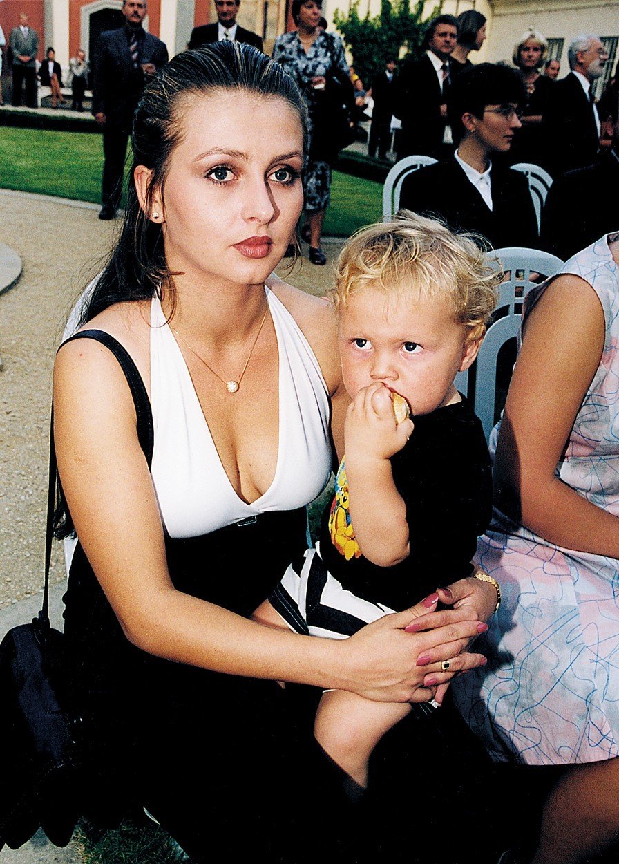 Herečka Dana Morávková v roce 1999 se synem Petrem
