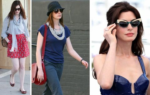 Už to není holka bez vkusu: Anne Hathaway přemění i obyčejný outfit v luxus 