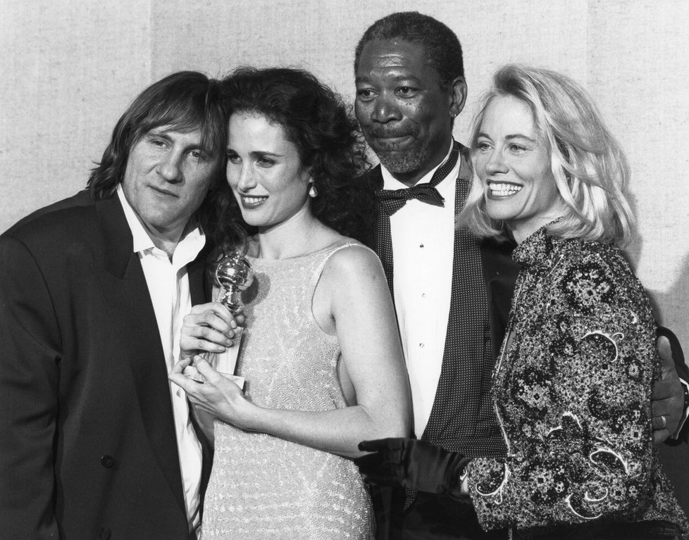 1991: Gérard Depardieu, Andie MacDowell, Morgan Freeman, Cybill Shepherd