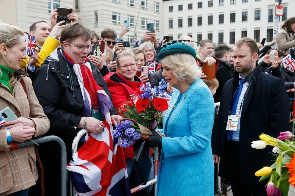 Camilla a král Karel III. na státní návštěvě v Německu.