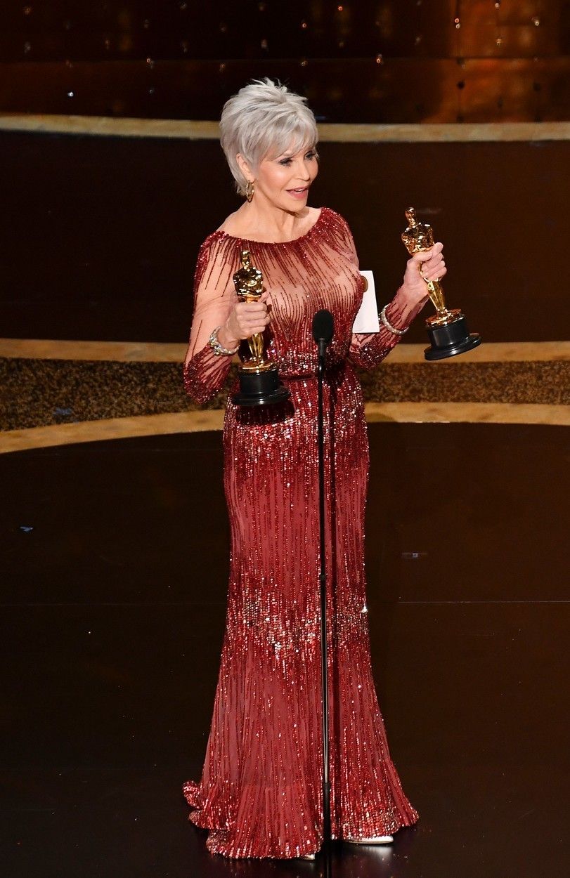 2020 - Jane Fonda na udílení Oscarů.