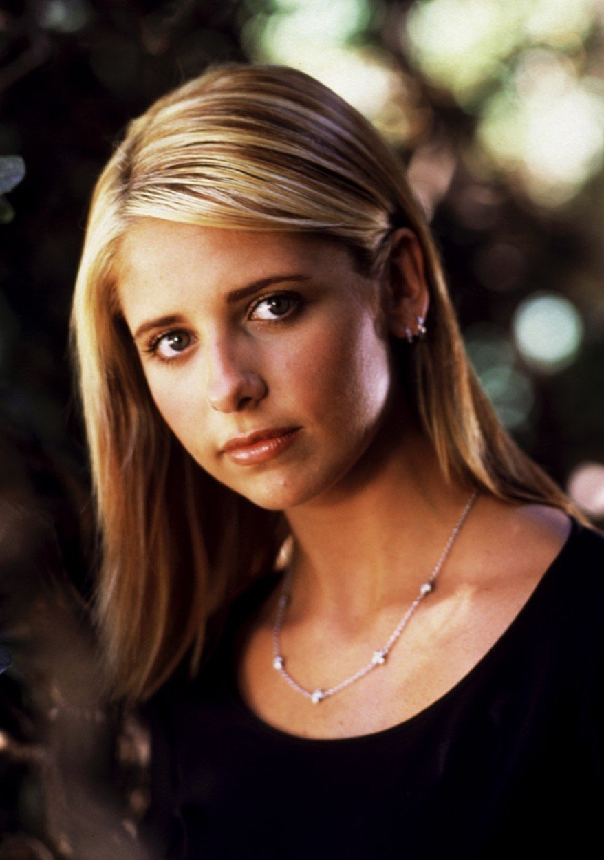 Sarah Michelle Gellar jako Buffy, přemožitelka upírů tehdy