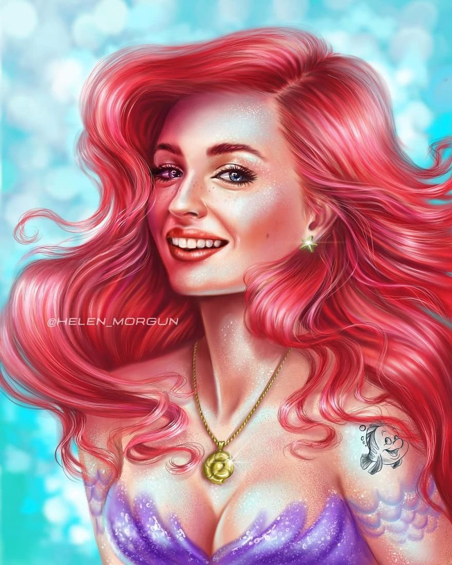 Sophie Turner jako Ariel (Malá mořská víla)