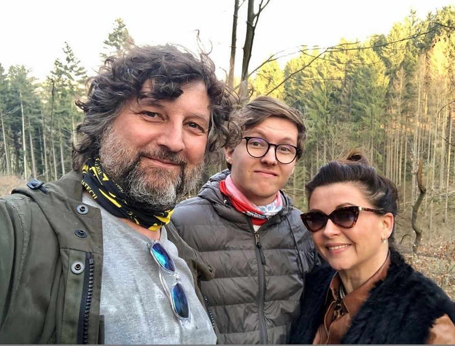 Dana Morávková s manželem a synem