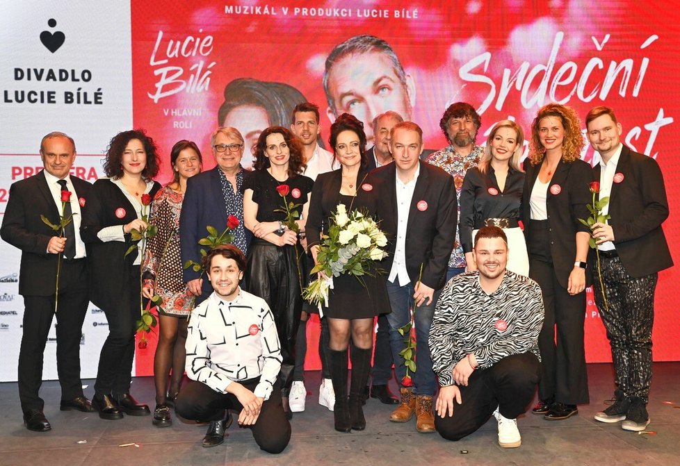 Tisková konference k nově připravovanému muzikálu &#34;Srdeční záležitost&#34; v pražském Divadle Lucie Bílé.