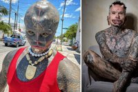 Radikální změny vzhledu, které děsí svět: Nejvíce propíchaný muž i žijící mimozemšťan
