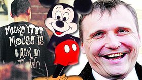 Bárta hledá odpočinek od svých kauz coby Mickey Mouse