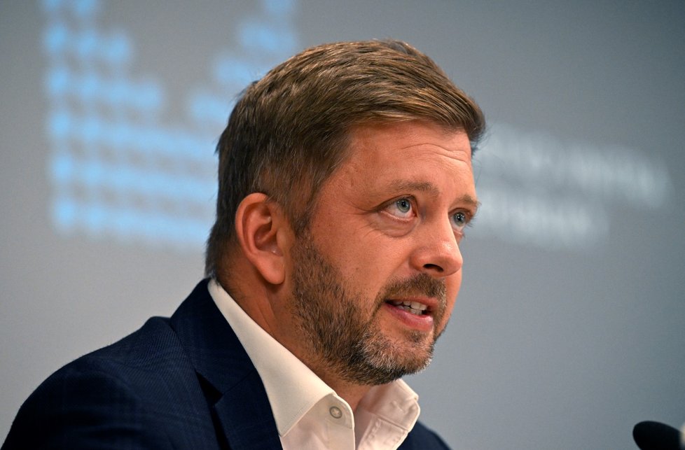 Ministr vnitra Vít Rakušan (STAN) na tiskové konferenci (13.8.2023)