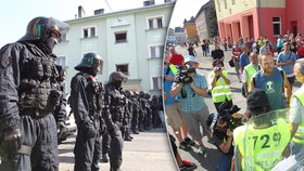 Při protiromské demonstraci policie zadržela 3 lidi