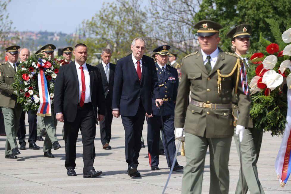 Pieta za oběti 2. světové války na Vítkově: prezident Miloš Zeman (8. 5. 2019)