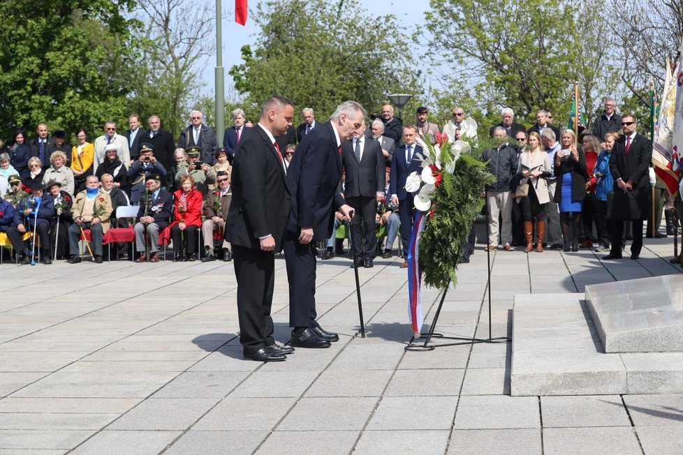 Pieta za oběti 2. světové války na Vítkově: prezident Miloš Zeman (8. 5. 2019)