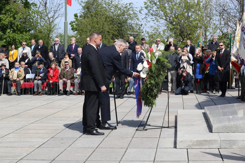 Pieta za oběti 2. světové války na Vítkově: prezident Miloš Zeman (8. 5. 2019)