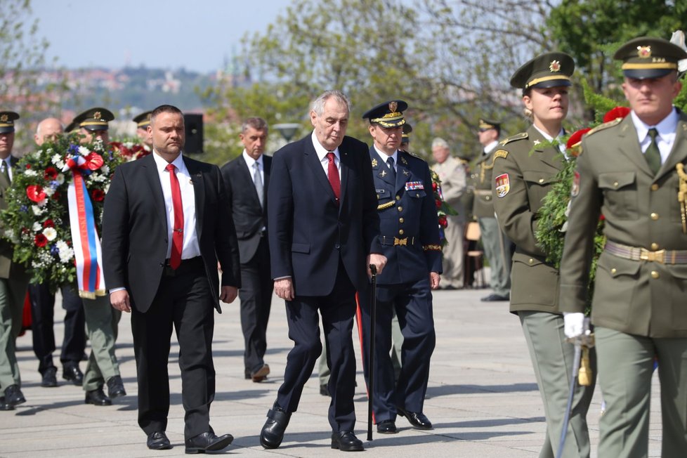 Pieta za oběti 2. světové války na Vítkově: prezident Miloš Zeman (8. 5. 2019)