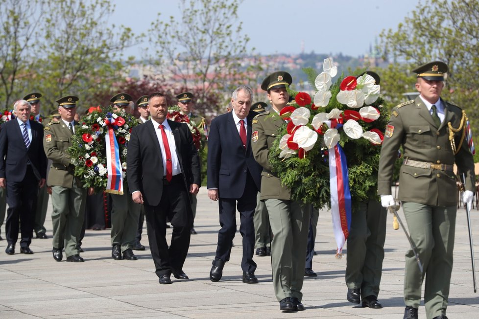 Pieta za oběti 2. světové války na Vítkově: prezident Miloš Zeman (8. 5. 2019)