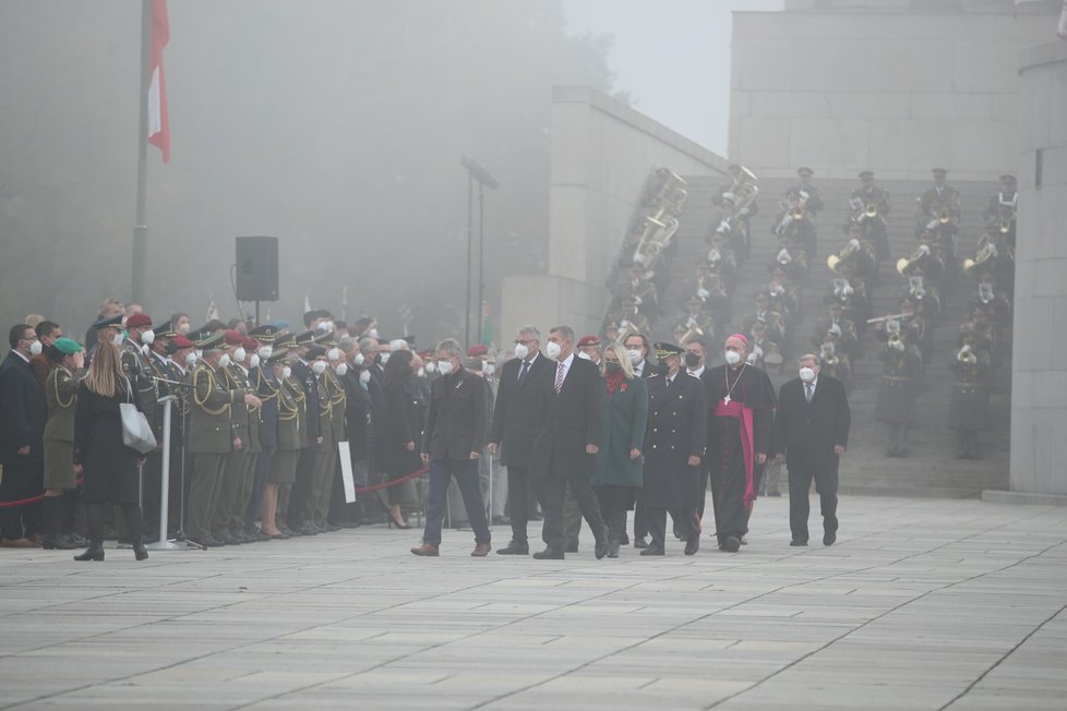 Pieta na pražském Vítkově (28. říjen 2021)