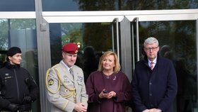 Karel Řehka, Alena Schillerová a Karel Havlíček na Vítkově (28.10.2025)