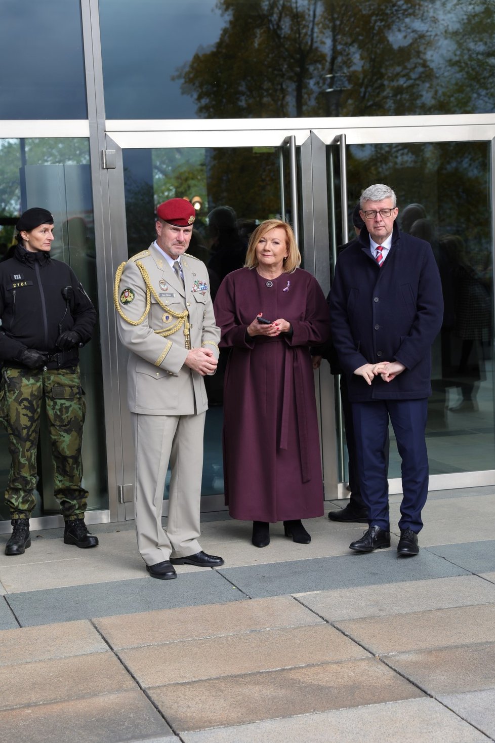 Karel Řehka, Alena Schillerová a Karel Havlíček na Vítkově (28.10.2025) Karel Řehka, Alena Schillerová a Karel Havlíček na Vítkově (28.10.2025)