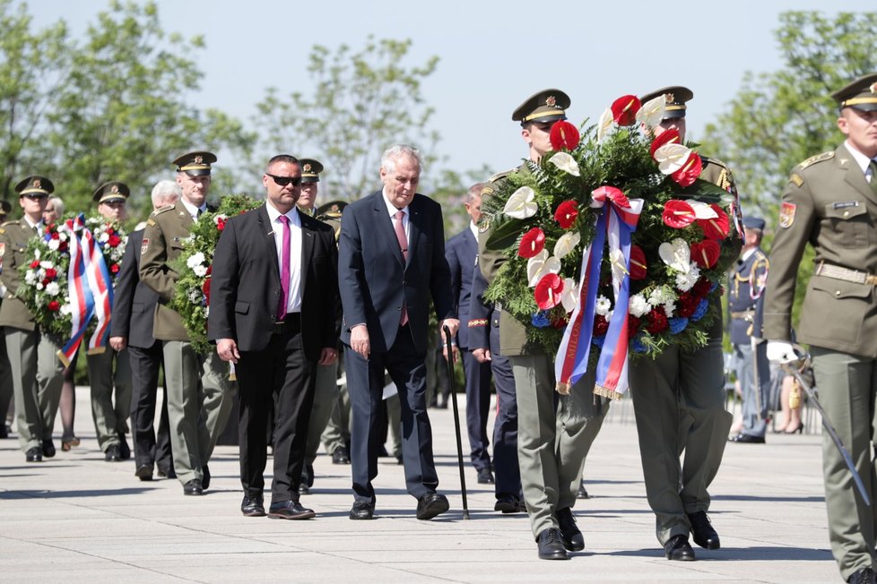 Pietní akce na Vítkově: Prezident Miloš Zeman (8.5.2018)