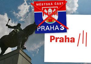 Praha 3 zvolila cestu nové vizuální identity a nového loga městské části, které spočívá ve třech čárkách. Jak se vám líbí?