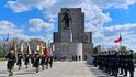 Na pražském Vítkově se uskutečnil pietní akt uspořádaný u příležitosti 76. výročí ukončení druhé světové války (8. 5. 2021)