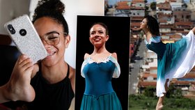 Brazilka Vitoria (16) uchvacuje: baletí nádherně i bez rukou! Sama se nohama i líčí nebo si čistí zuby.