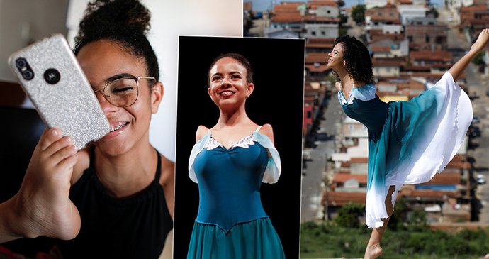 Brazilka Vitoria (16) uchvacuje: baletí nádherně i bez rukou! Sama se nohama i líčí nebo si čistí zuby.