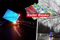 Silný vichr zasáhne Česko: Na horách hrozí orkán a bude sněžit, sledujte radar Blesku