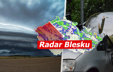 Na Česko se žene silný vichr. Přidá se déšť, na horách i sníh, sledujte radar Blesku