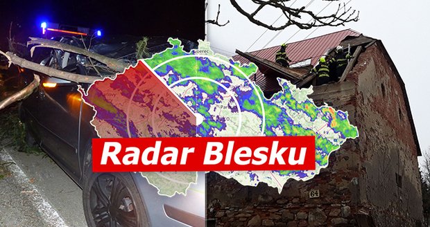 Ve středu se do Česka vrátí silný vítr. Kde všude platí výstraha? Sledujte radar Blesku