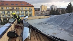 Vichřice Eberhard se přehnala Českem. Situace v Dobříši (11. 3. 2019)