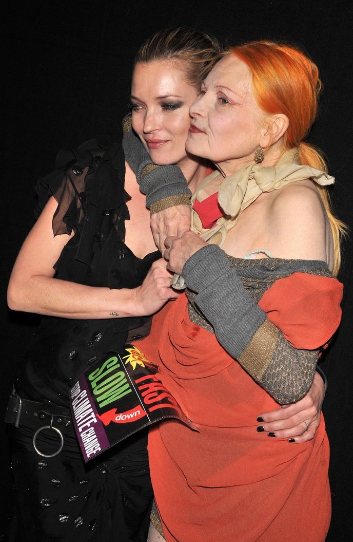 Vivienne Westwood v objetí s Kate Moss