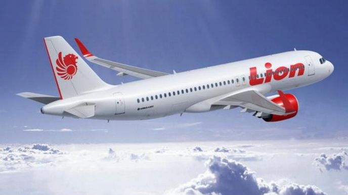 Vizualizace Airbusu A320 v barvách Lion Air