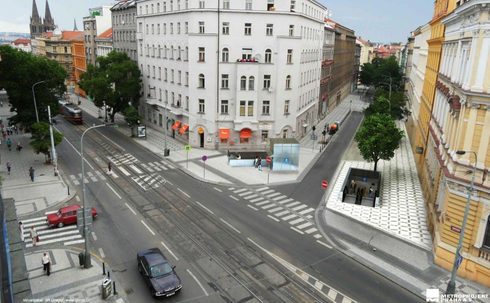 Takto vypadají vizualizace nových stanic, které vypracoval Metroprojekt před několika lety.