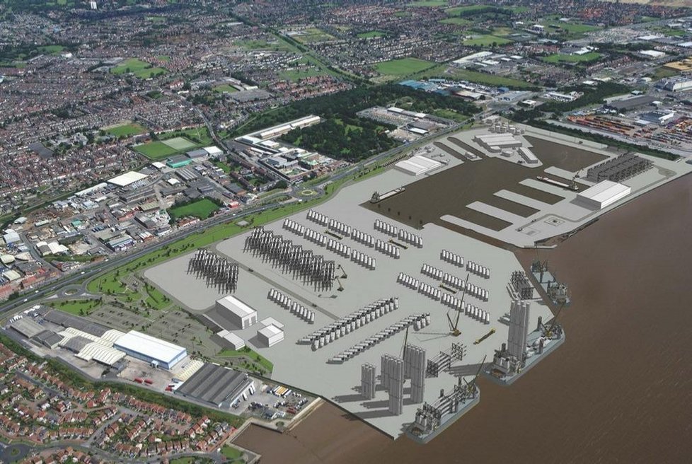 Vizualizace továrny Siemensu v britském Hullu