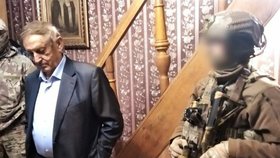 Ukrajinský miliardář Vjačeslav Boguslajev během zatýkání (23.10.2022)