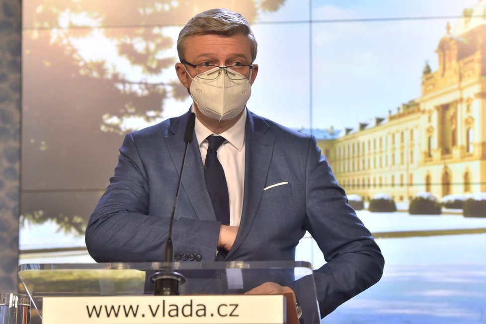 Tisková konference po jednání vlády (28. 1. 2021) Ministr Karel Havlíček