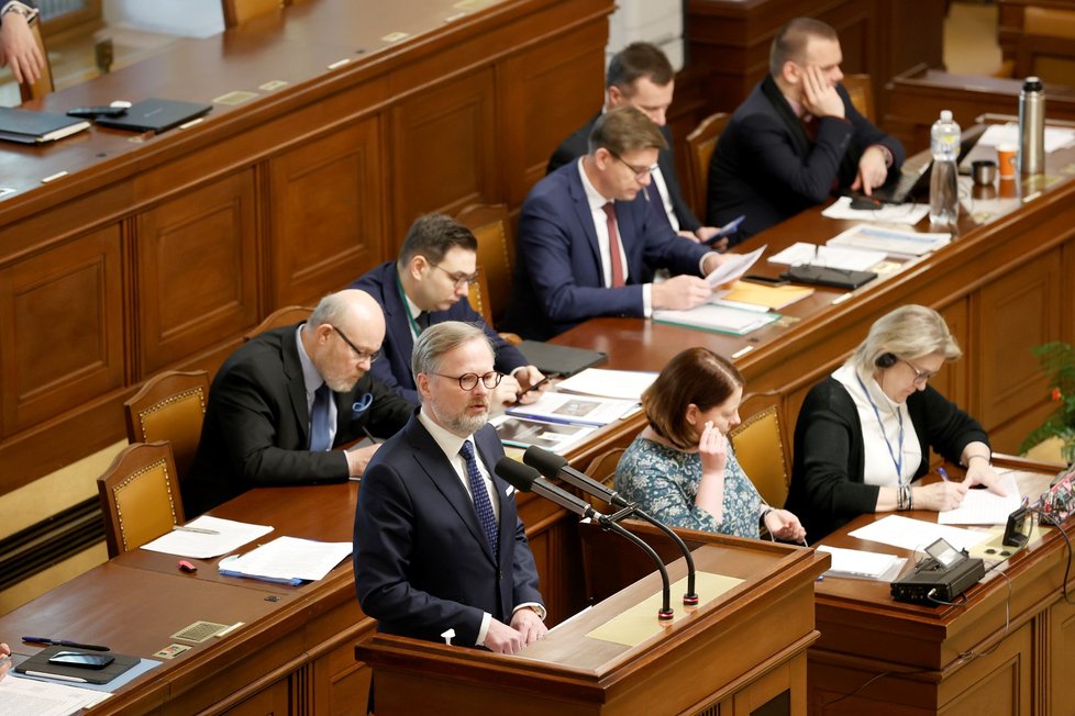 Jednání o nedůvěře vládě:  Premiér Petr Fiala (ODS)(17.1.2023)