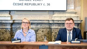 Jednání vlády: Jana Černochová a Zbyněk Stanjura (27.9.2023)