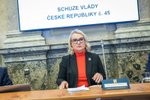 Jednání vlády: Ministryně obrany Jana Černochová (ODS)