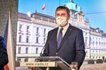 První jednání vlády v roce 2021: Tomáš Petříček (ČSSD) na tiskovce (4.1.2021)