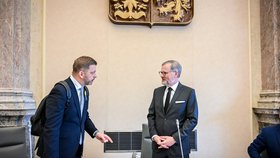 Jednání vlády: Premiér Fiala a vicepremiér Rakušan (10.5.2023)