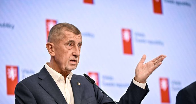 Jednání vlády: Andrej Babiš na tiskovce