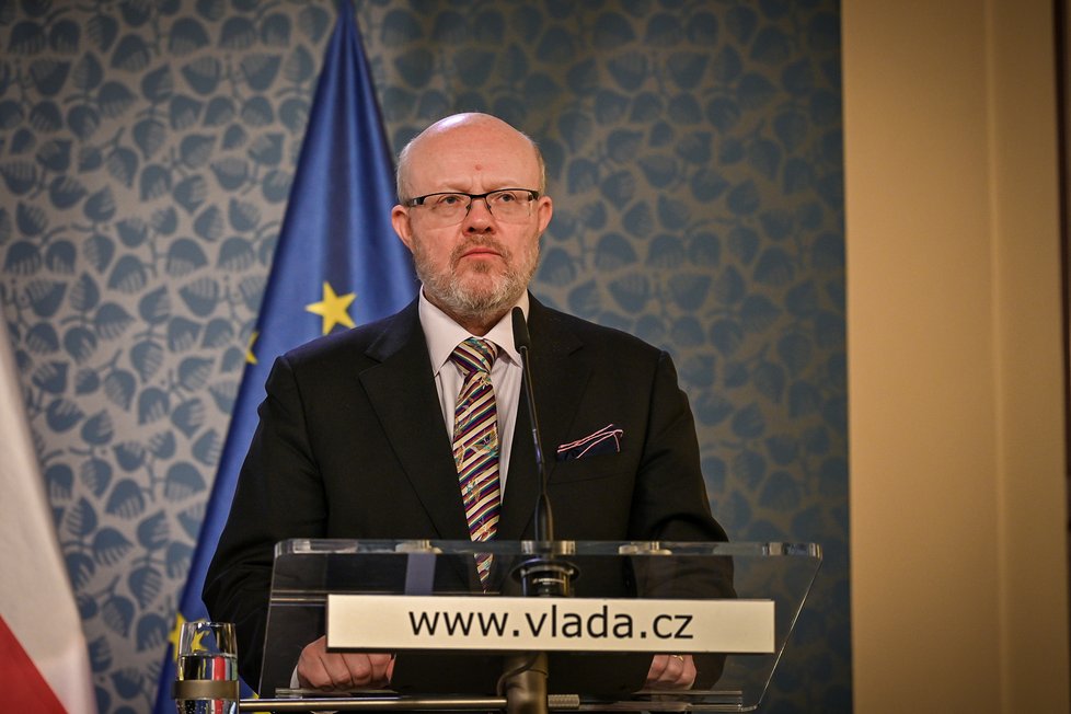 Jednání vlády: Ministr zdravotnictví Válek na tiskovce (27.4.2022)