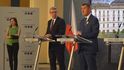 Andrej Babiš a Karel Havlíček na Úřadu vlády Andrej Babiš a Karel Havlíček na Úřadu vlády