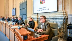 Jednání vlády: V popředí ministr financí Zbyněk Stanjura (1.3.2023)