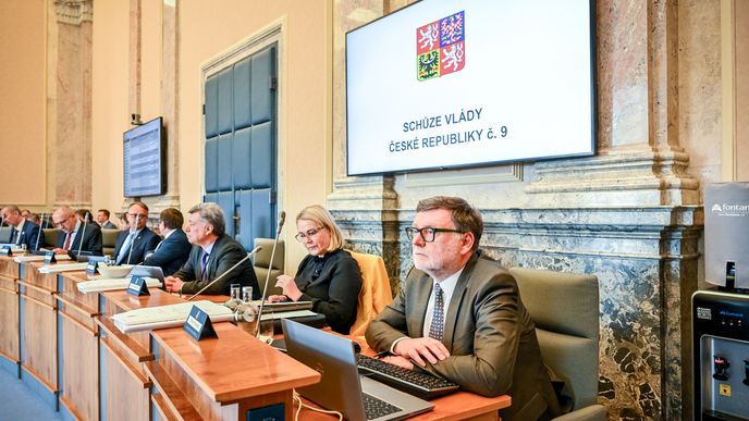 Jednání vlády: V popředí ministr financí Zbyněk Stanjura (1.3.2023)