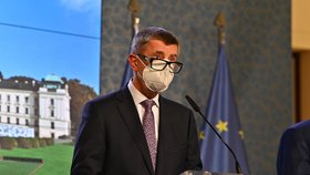 Vláda zpřísnila koronavirová opatření: Premiér Babiš na tiskovce (12.10.2020)