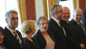 Prezident Miloš Zeman jmenuje vládu premiéra Andreje Babiše (27.6. 2018)