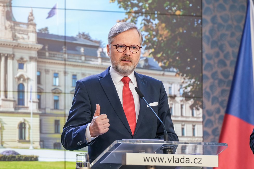 Jednání vlády: Premiér Petr Fiala (ODS)  (22. 3. 2023)